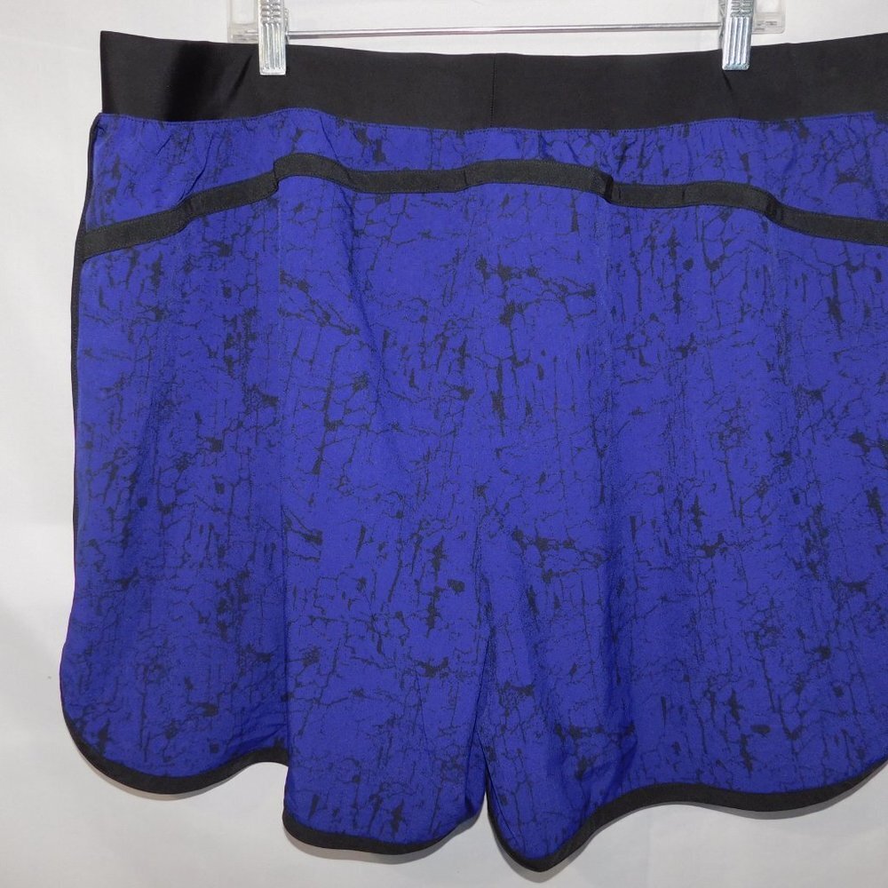 NOLA Purple Black Yoga Running Shorts Womens 2X NEW w TAG - Picture 6 of 6